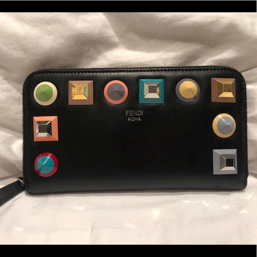 Fendi wallet studded